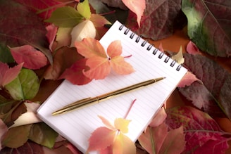 brown pen on white paper