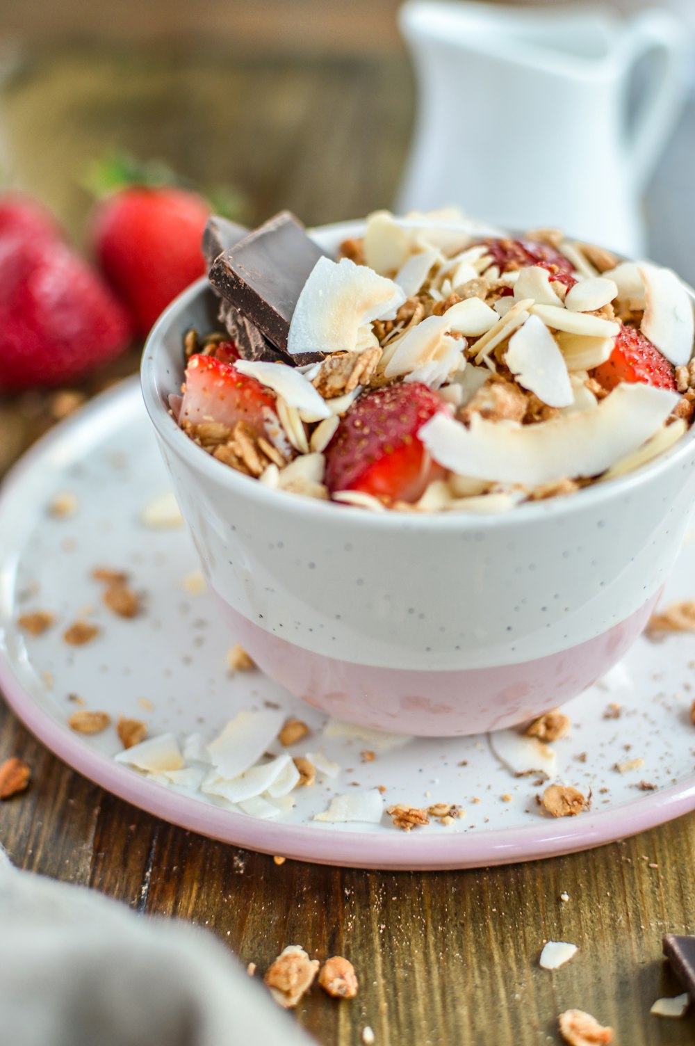 cup of nuts and fruits dessert