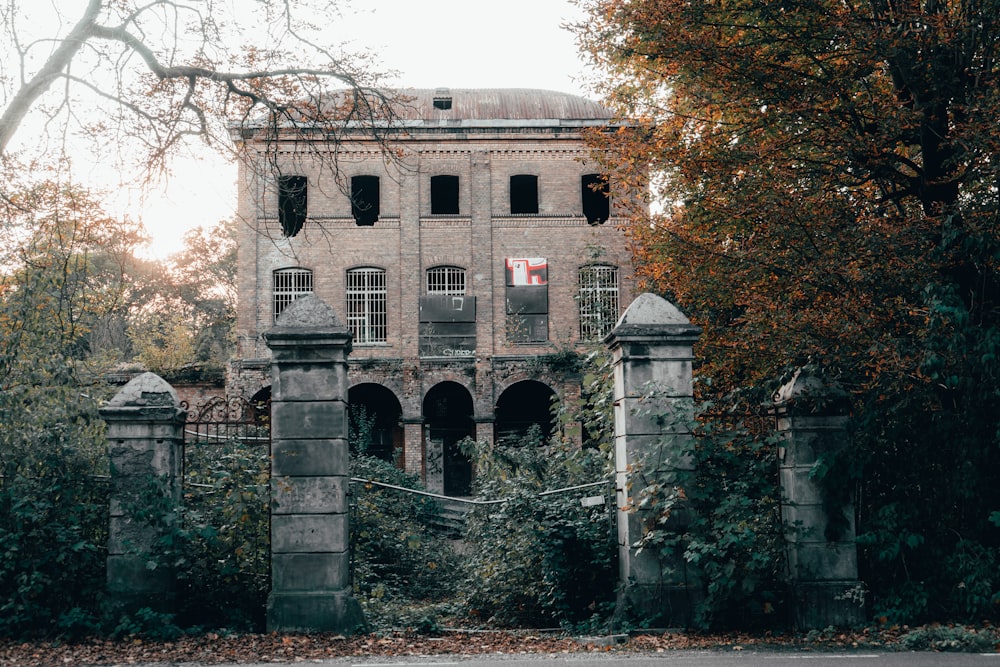 architectural photography grey building