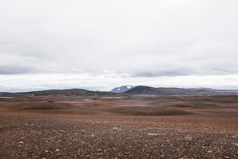 brown landscape and mountain