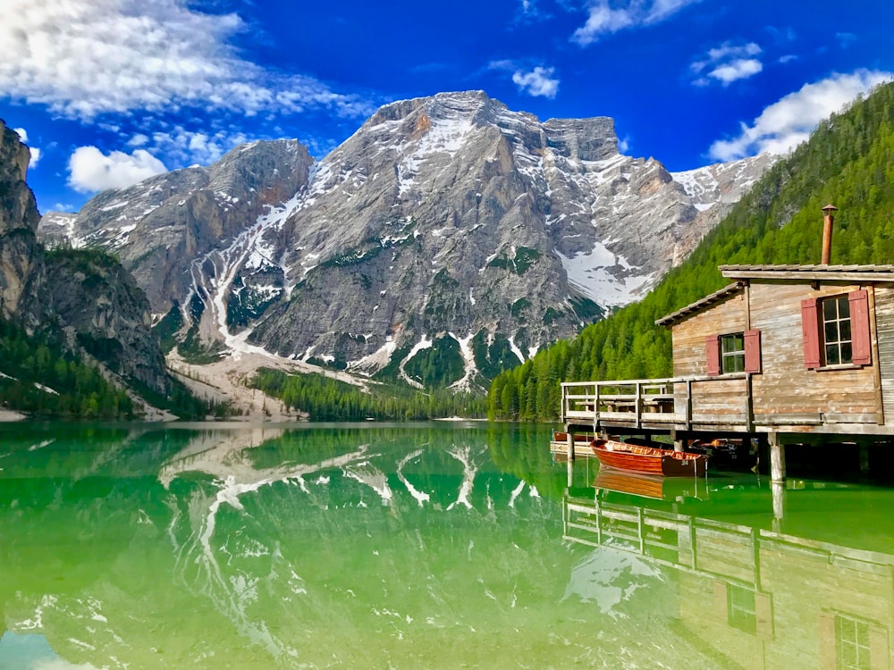 cabin on lake