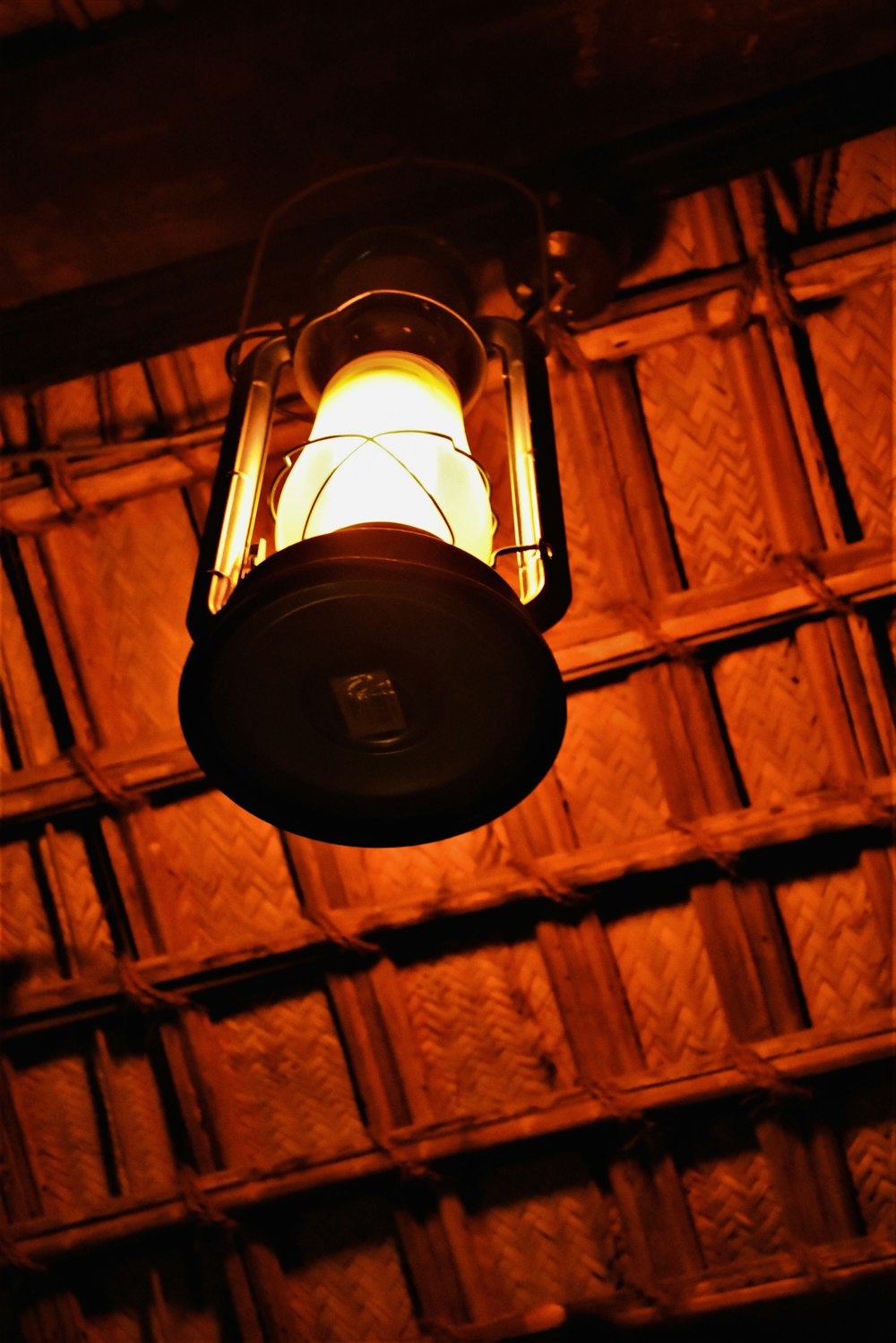 lighted lantern