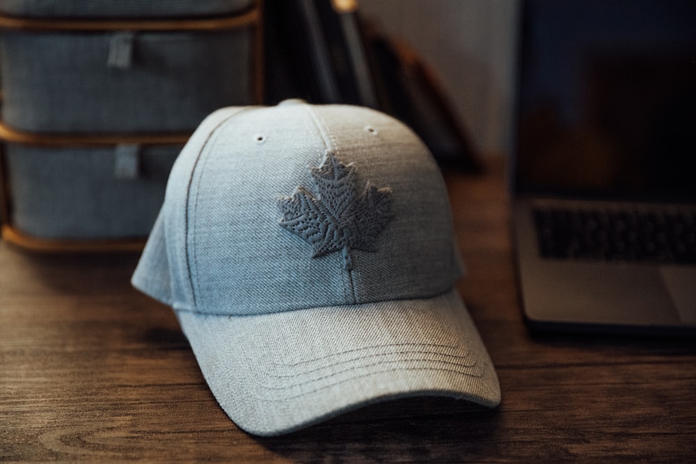 gray cap on brown surface