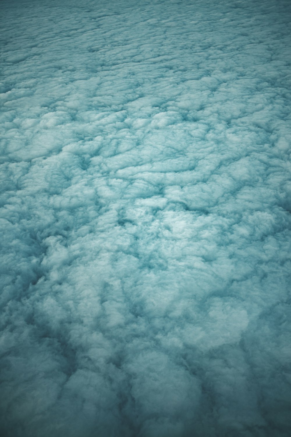 구름 형성의 항공 사진