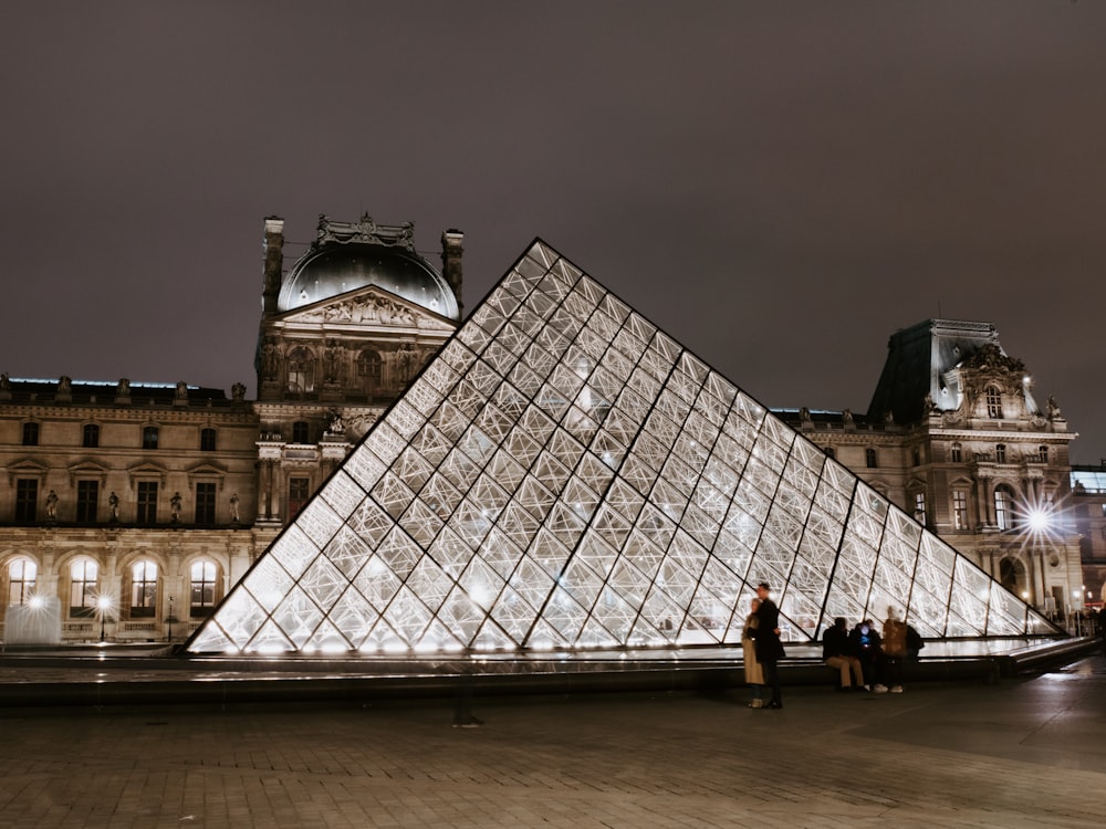 front of The Louvre