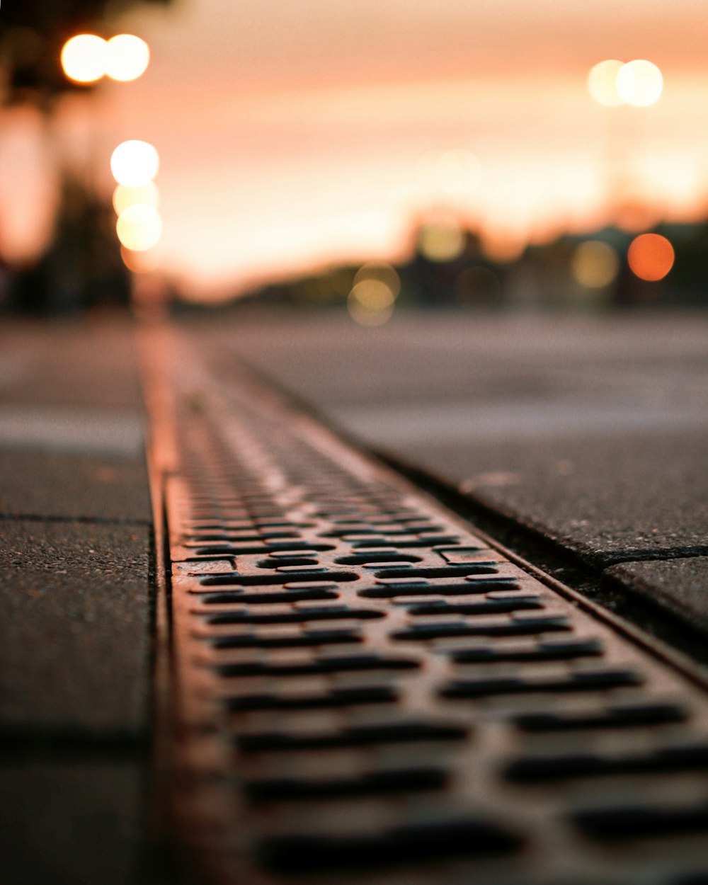 grey concrete road