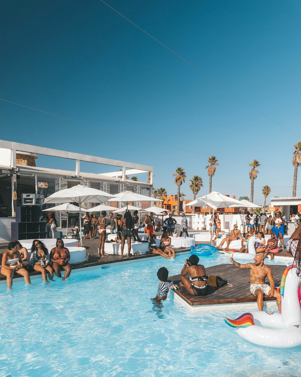 people on swimming pool