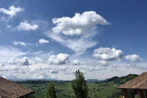 A scenic plot of land ready for building, framed by a clear blue sky.