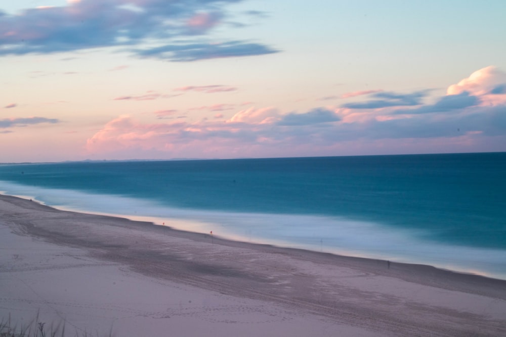 view of gray sandy beach