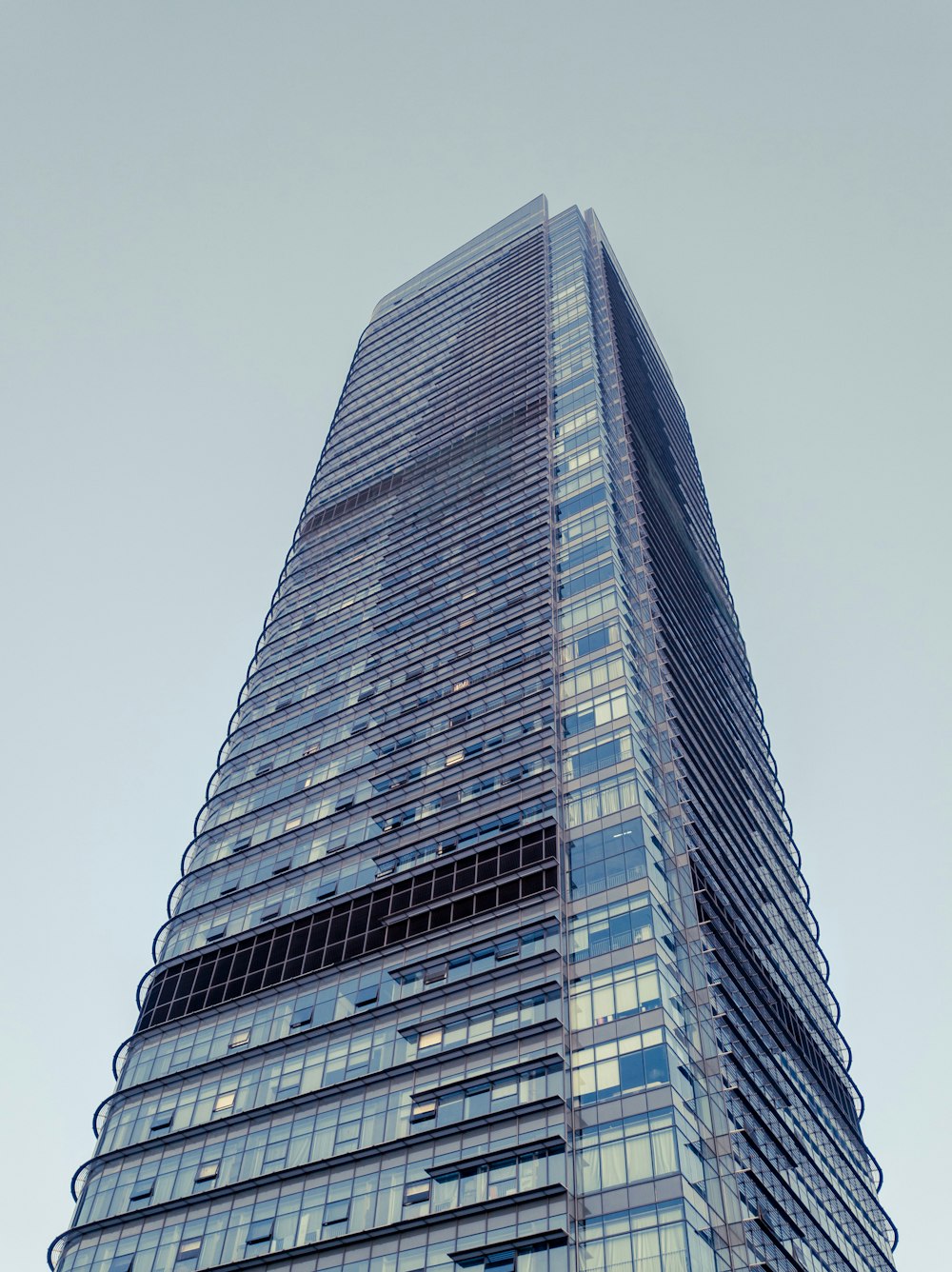 blue high rise building