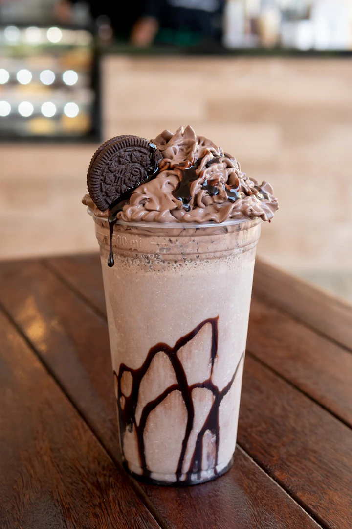 Frappe biskut coklat
