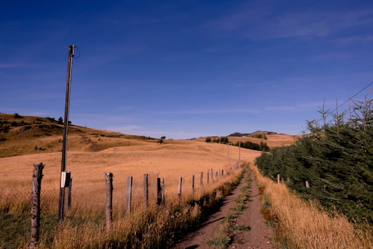 post on ground in Coyhaique Chile