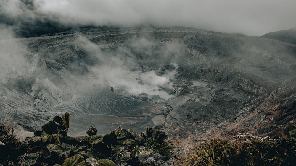 Paysage de montagne de mine