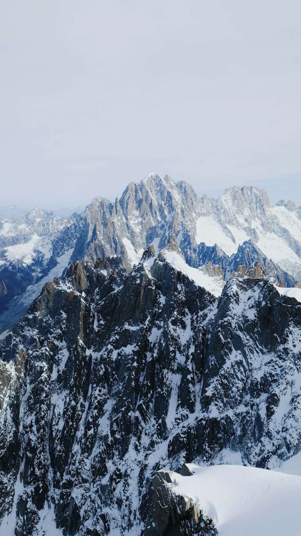 aerial photography of mountain covered with snow during daytime