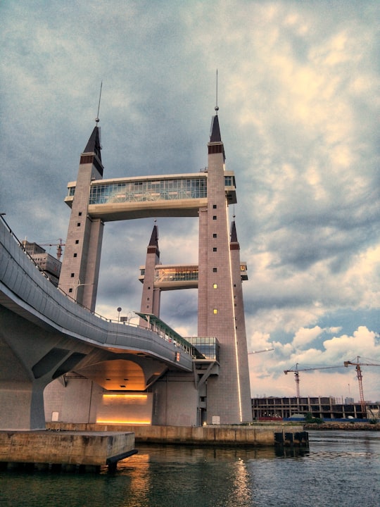 gray and brown concrete bridge in Kuala Terengganu Malaysia