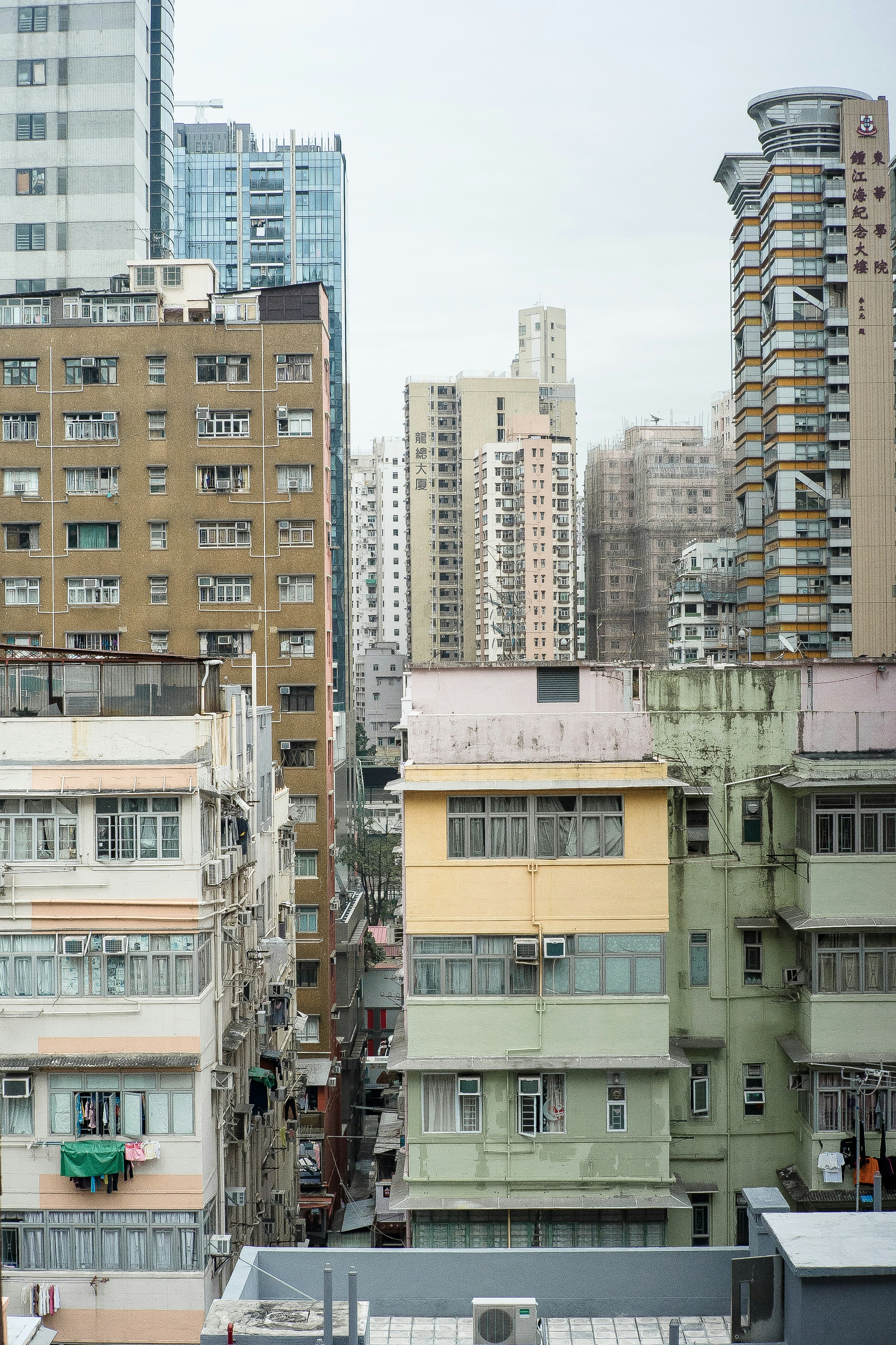 yellow and green building