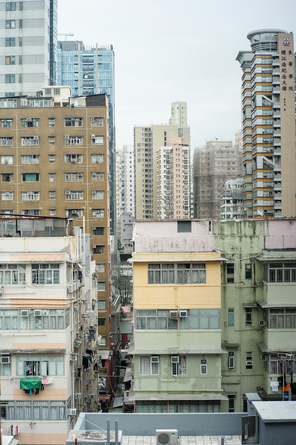 yellow and green building