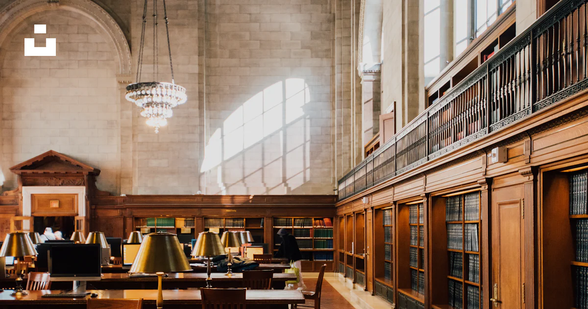Brown Color Public Library Brown wooden table and chairs photo – Free Public library Image on Unsplash