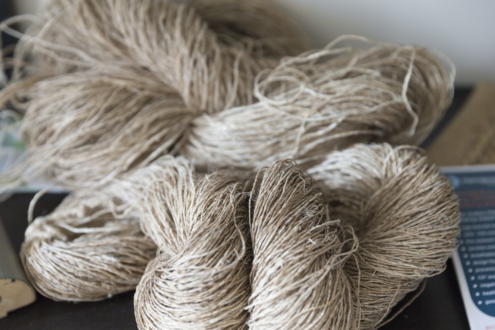 white yarn