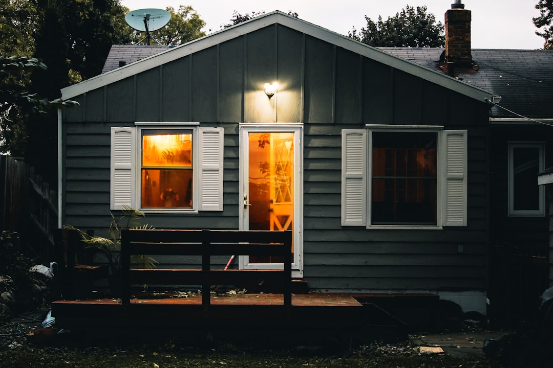 white and gray wooden house