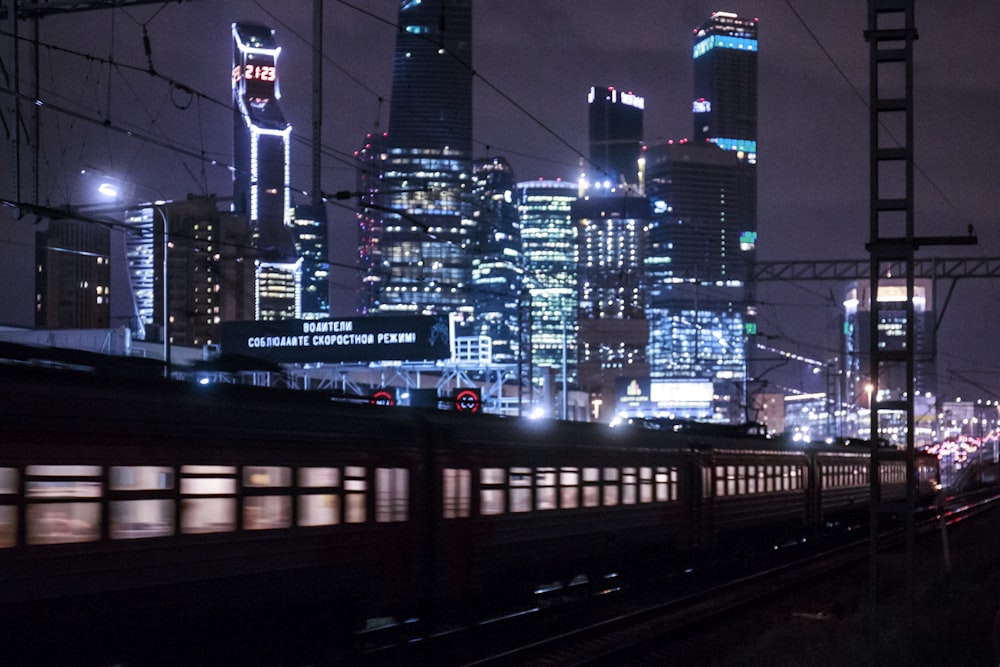 photo of city train scenery