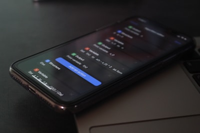 black smartphone