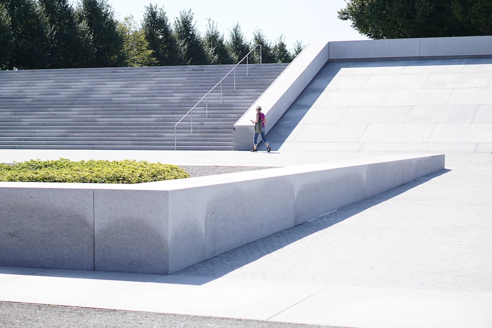 photo of concrete stairs