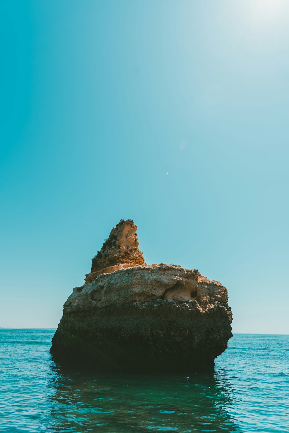 brown island scenery