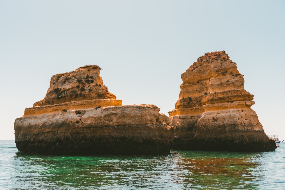 brown rock formations