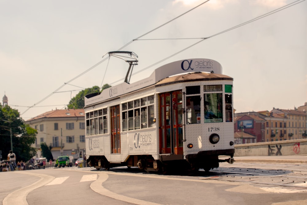 white cable car