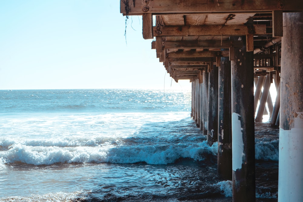 photo of brown boardwalk