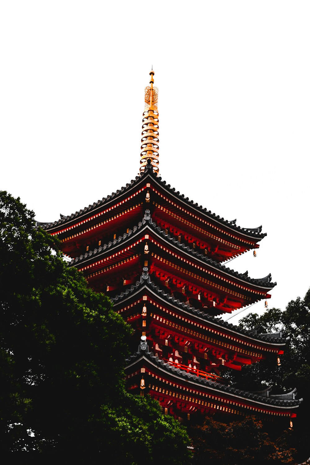 red and brown temple