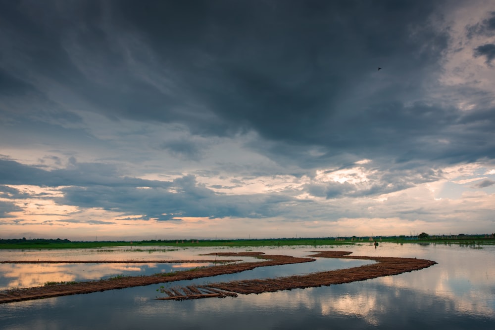 calm body of water