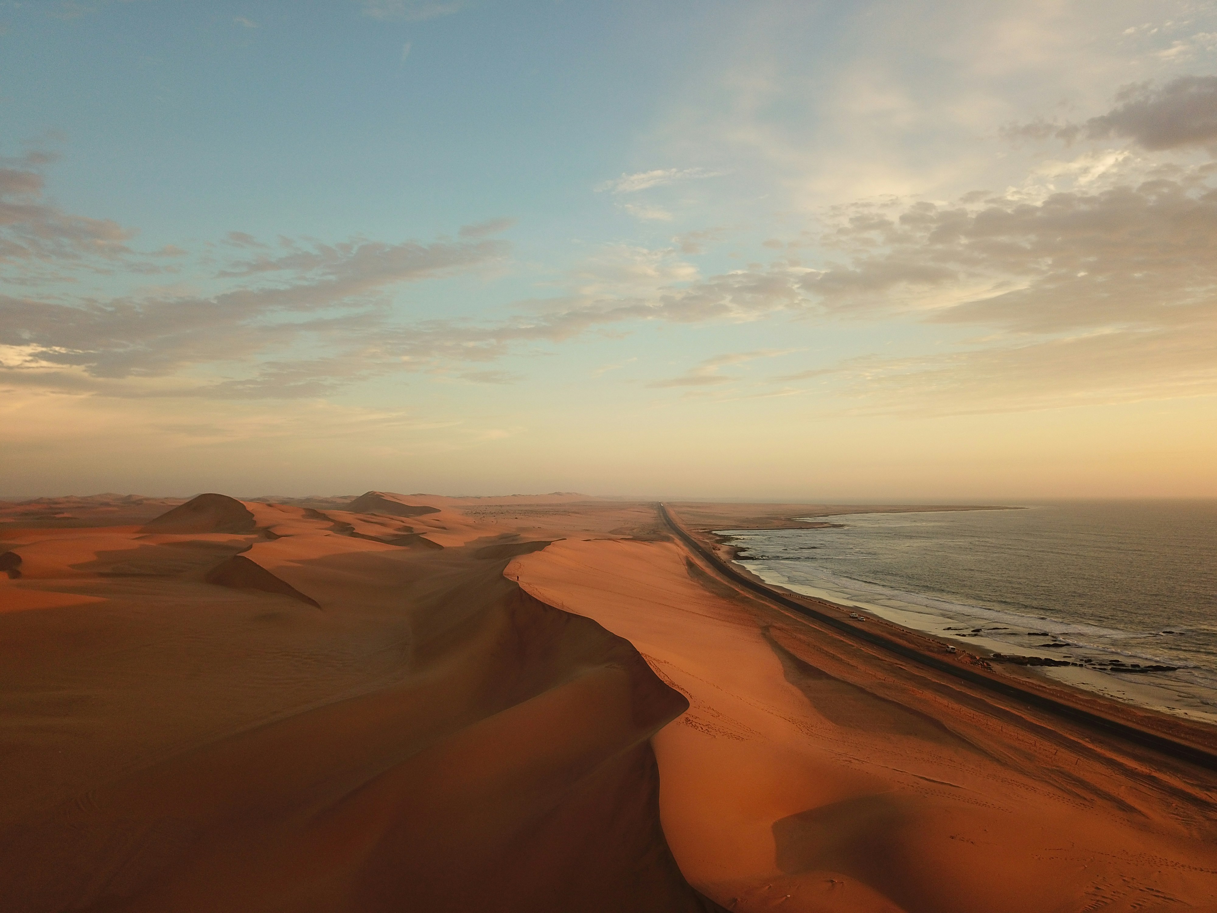 aerial photography of desert