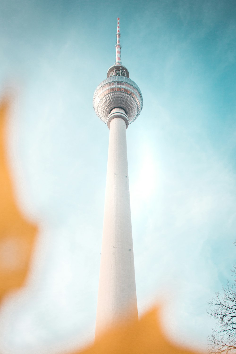 low angle photography of white tower