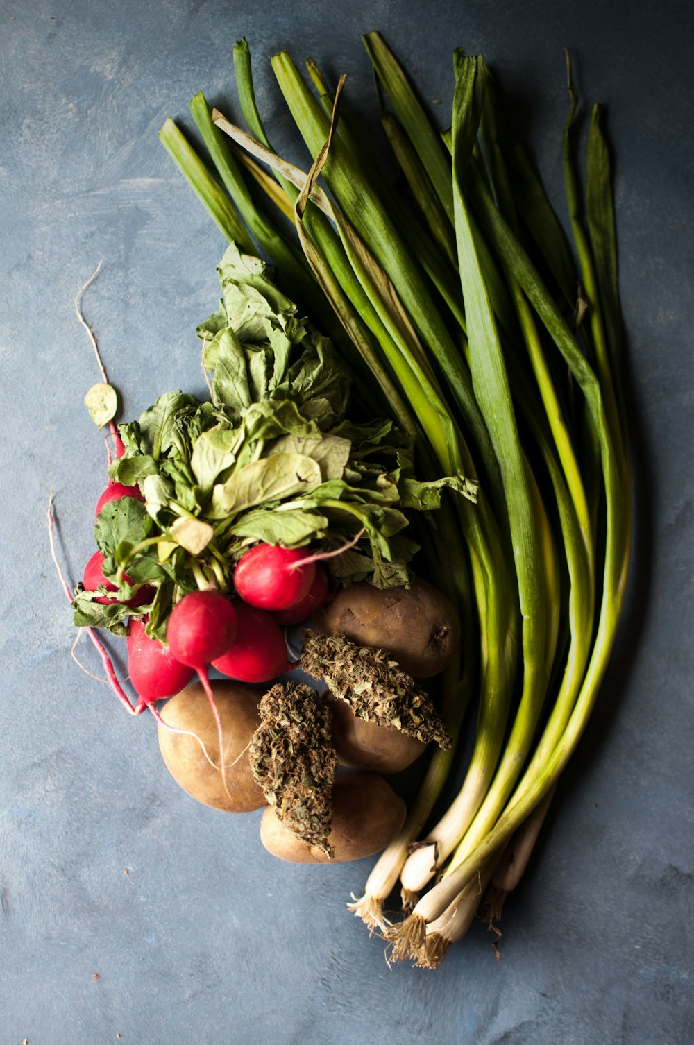 brown and green vegetables