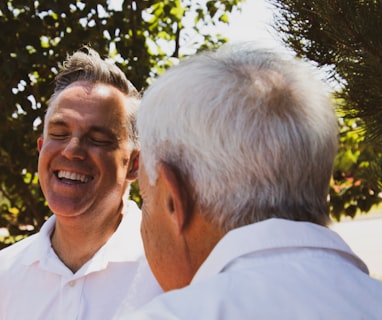 two men near trees