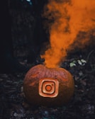 Jack-O-Lantern emitting smoke
