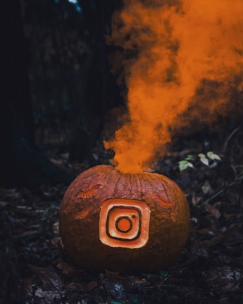 Jack-O-Lantern emitting smoke