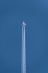 plane doing contrail show