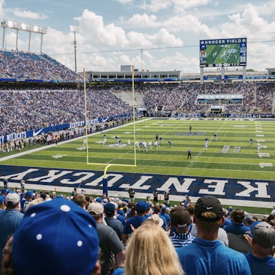 green and blue Kentucky stadium