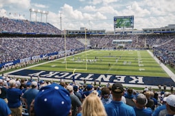 green and blue Kentucky stadium
