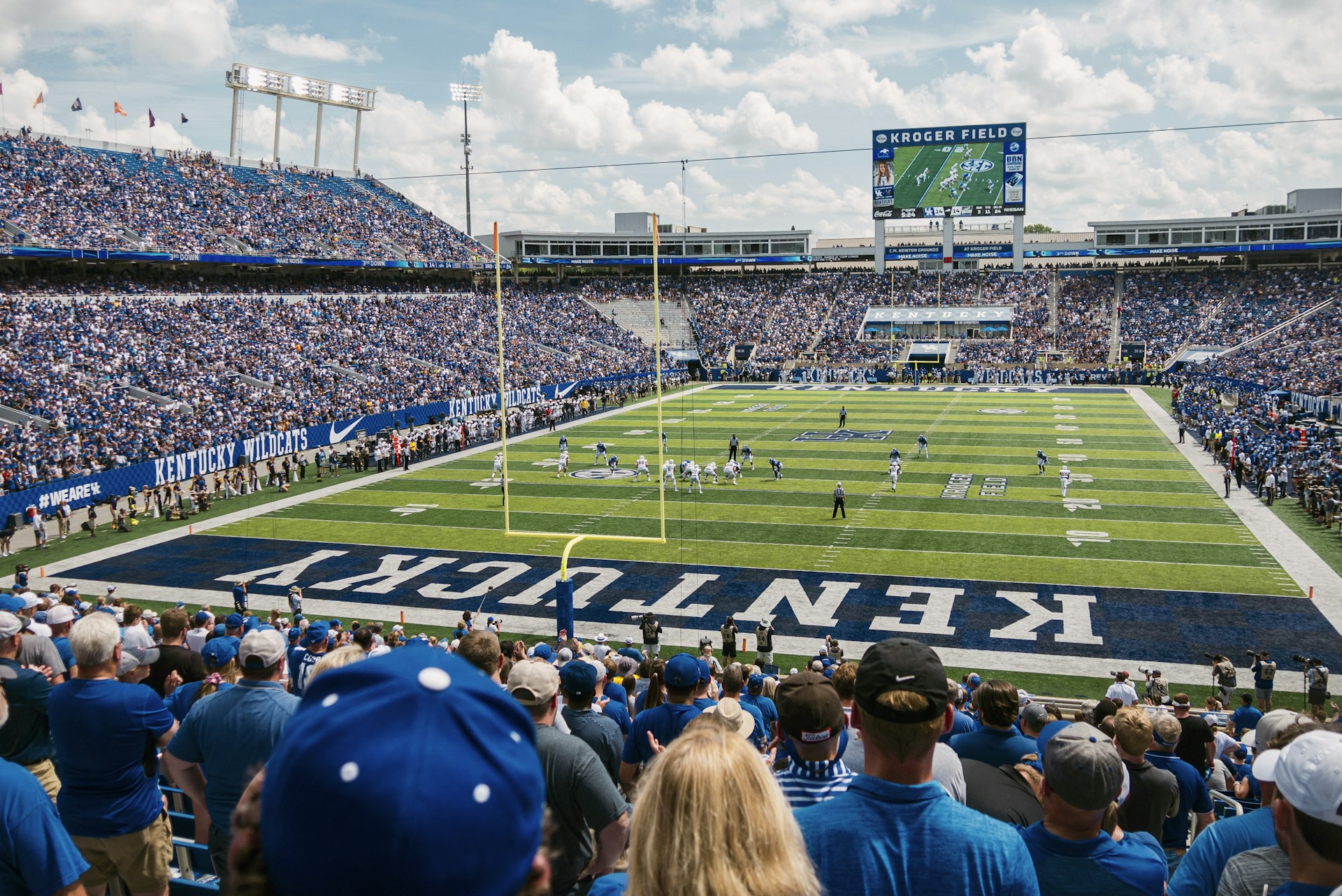 green and blue Kentucky stadium