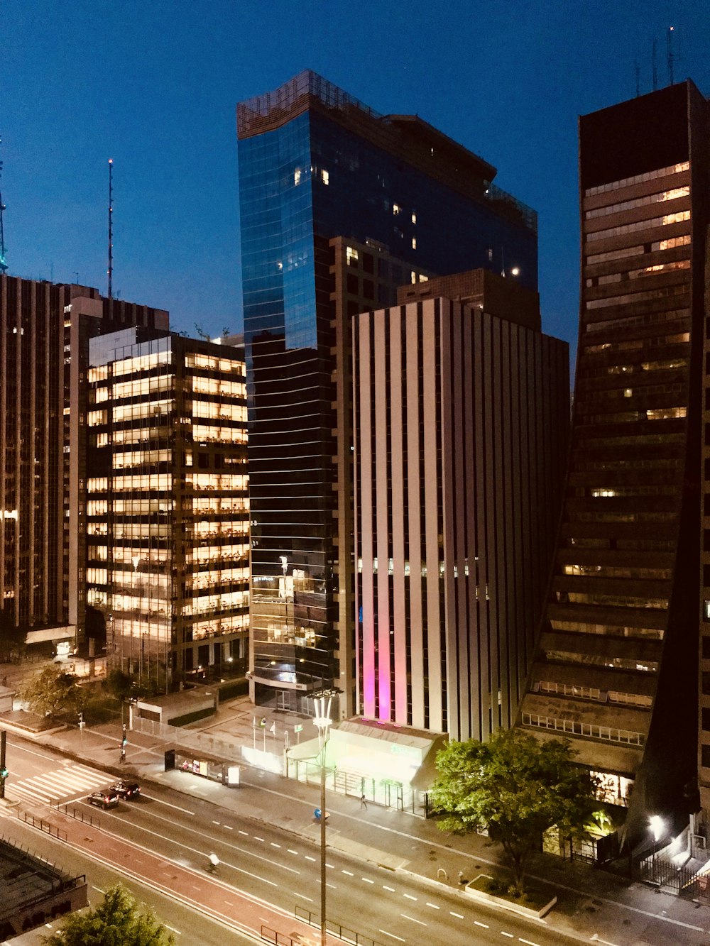 high angle photo of buildings