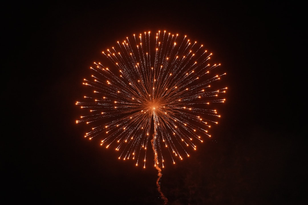 orange firework