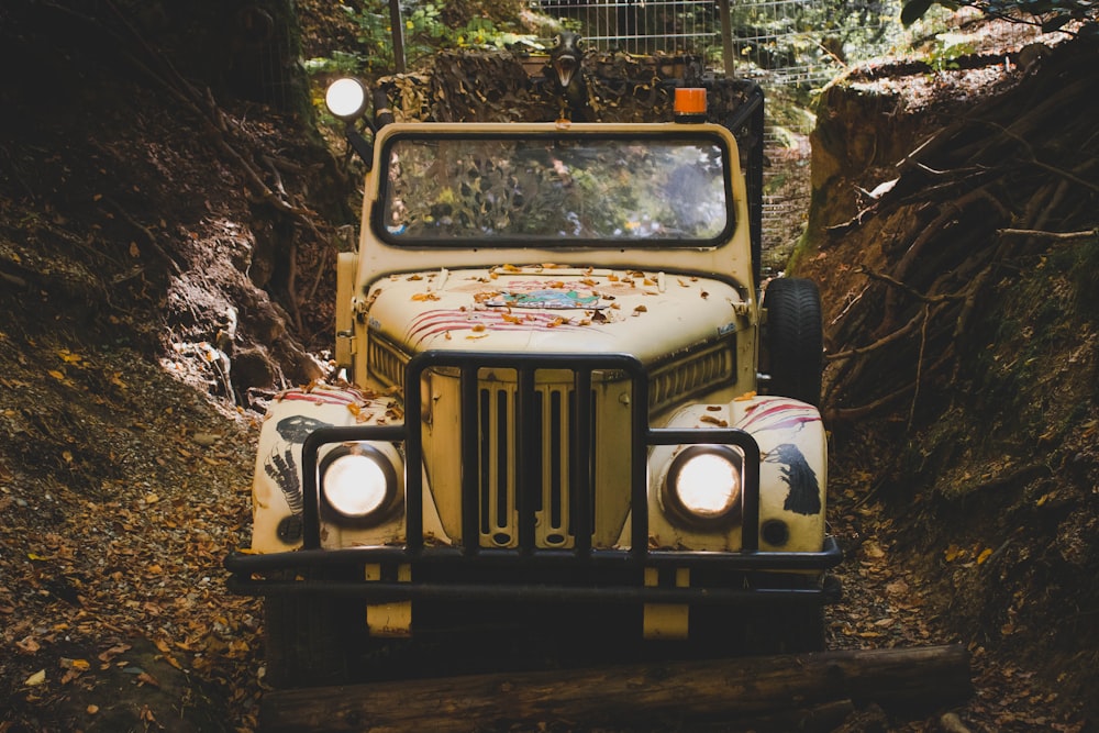 yellow and black truck