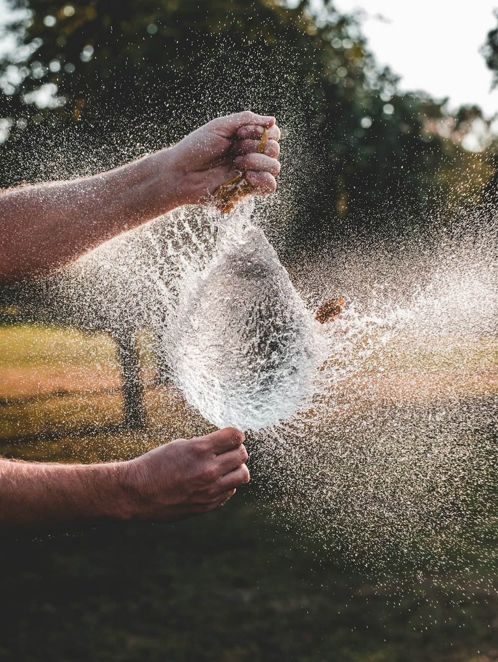 time-lapsed photography of water splash