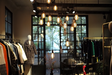 assorted-color hanged clothes during daytime