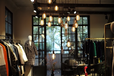 assorted-color hanged clothes during daytime