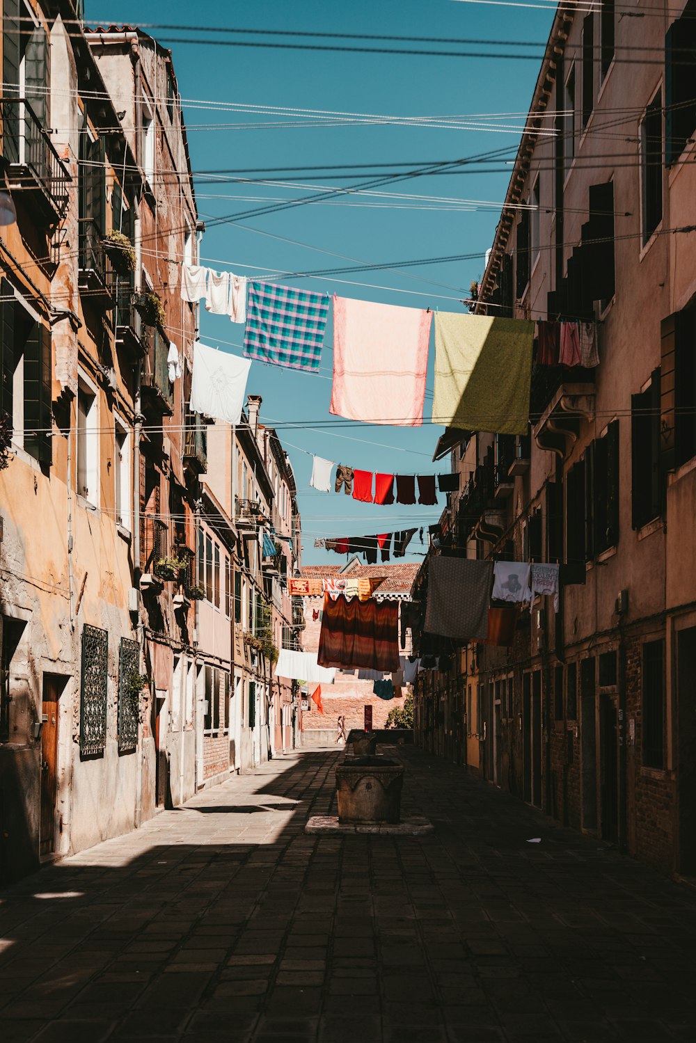 hanged clothes during daytime